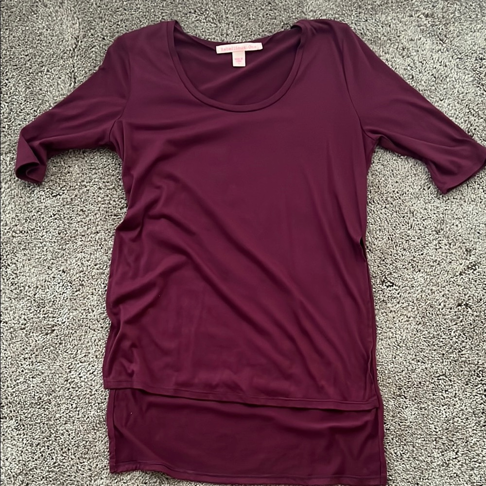 Women's Burgundy Top